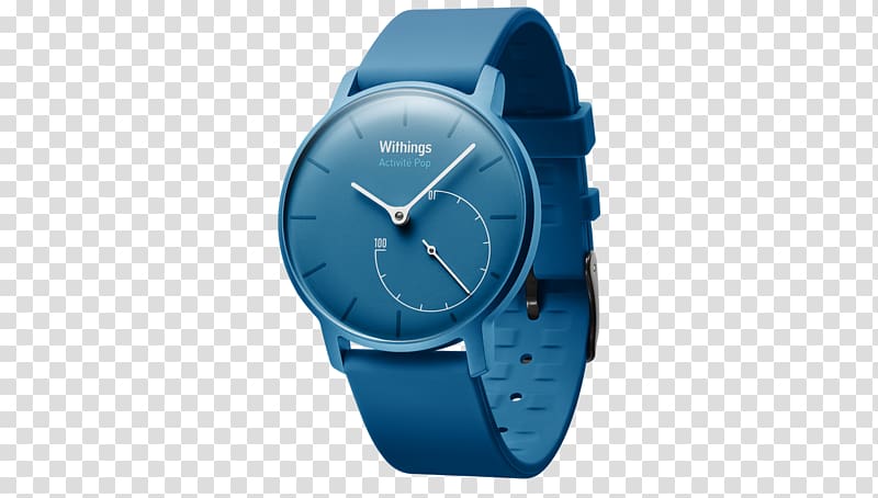 Withings Activité Pop Activity tracker Smartwatch Withings Activité Steel, Strap Blue transparent background PNG clipart
