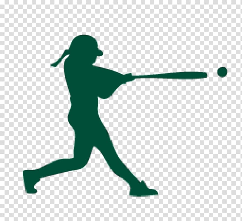 Batter Softball Catcher Silhouette , Silhouette transparent background PNG clipart
