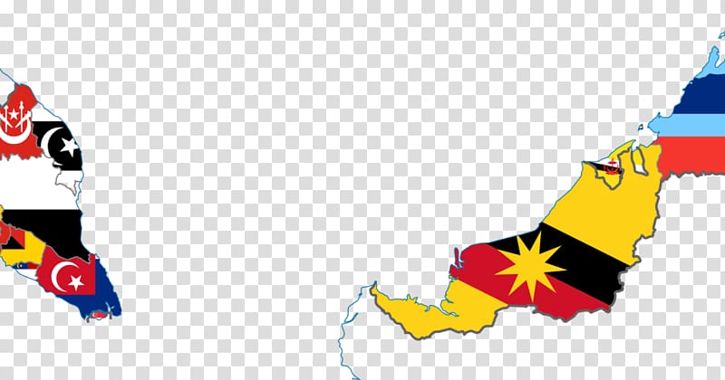 assorted-color flag, Peninsular Malaysia Brunei Flag of Malaysia States and federal territories of Malaysia Map, flag of malaysia transparent background PNG clipart