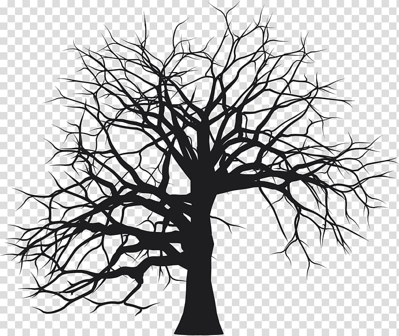 Tree Silhouette Drawing , cemetery transparent background PNG clipart