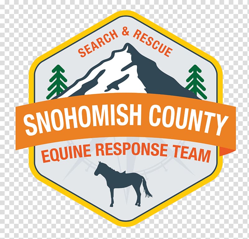 Snohomish County Volunteer Search and Rescue Horse Equestrian Logo, search and rescue transparent background PNG clipart