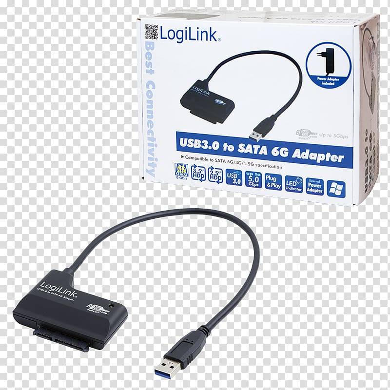 Serial ATA USB 3.0 Adapter Parallel ATA, USB transparent background PNG clipart
