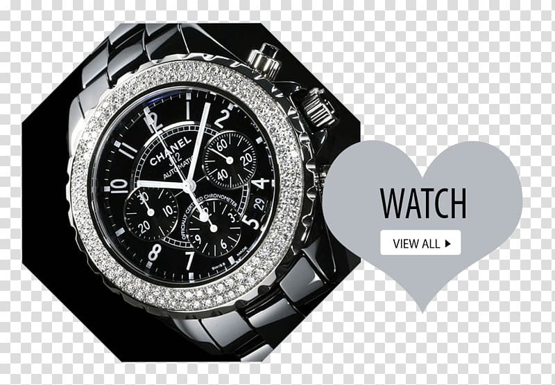 Watch Chanel J12 Clock Brand, watch transparent background PNG clipart