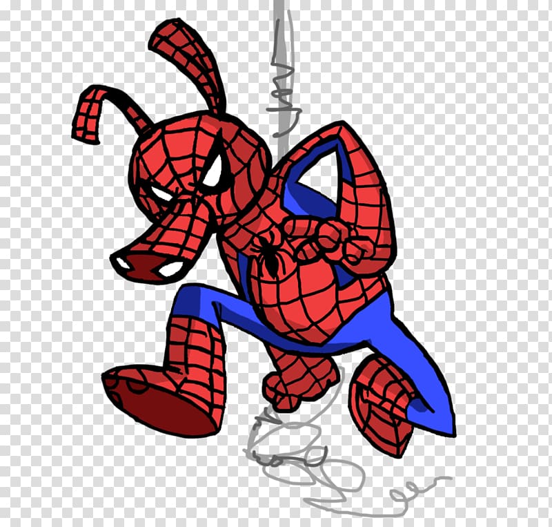 Decapoda Cartoon Character , spider ham transparent background PNG clipart