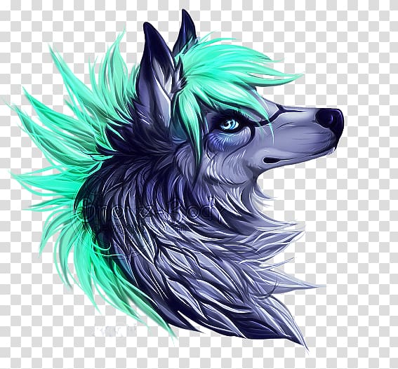 Gray wolf Basior Drawing Wadera, magic wolf transparent background PNG clipart