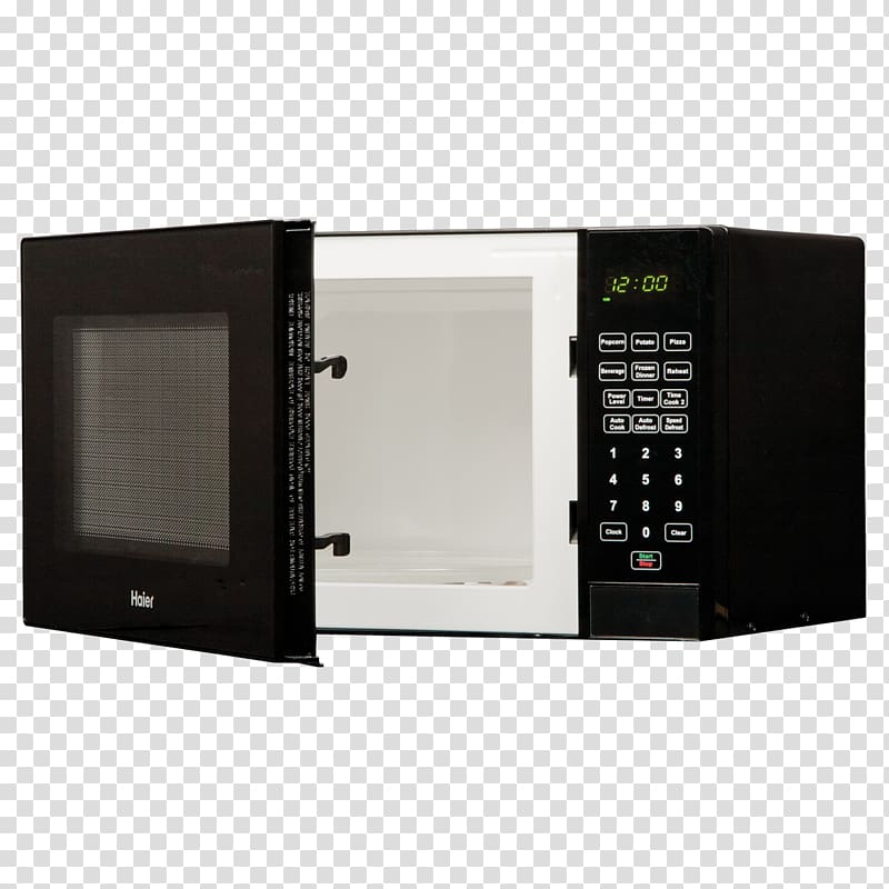 Microwave Ovens Haier Digital clock Cubic foot Timer, Haier Appliances transparent background PNG clipart