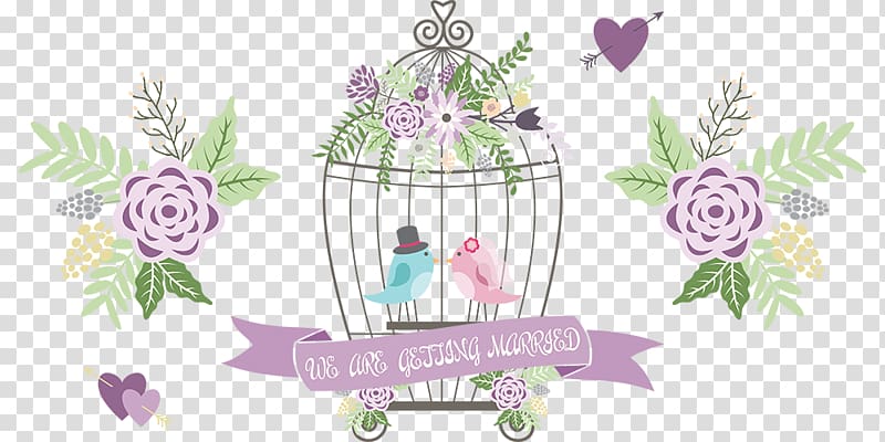Cut flowers Art Lavender Floral design, wedding banner transparent background PNG clipart