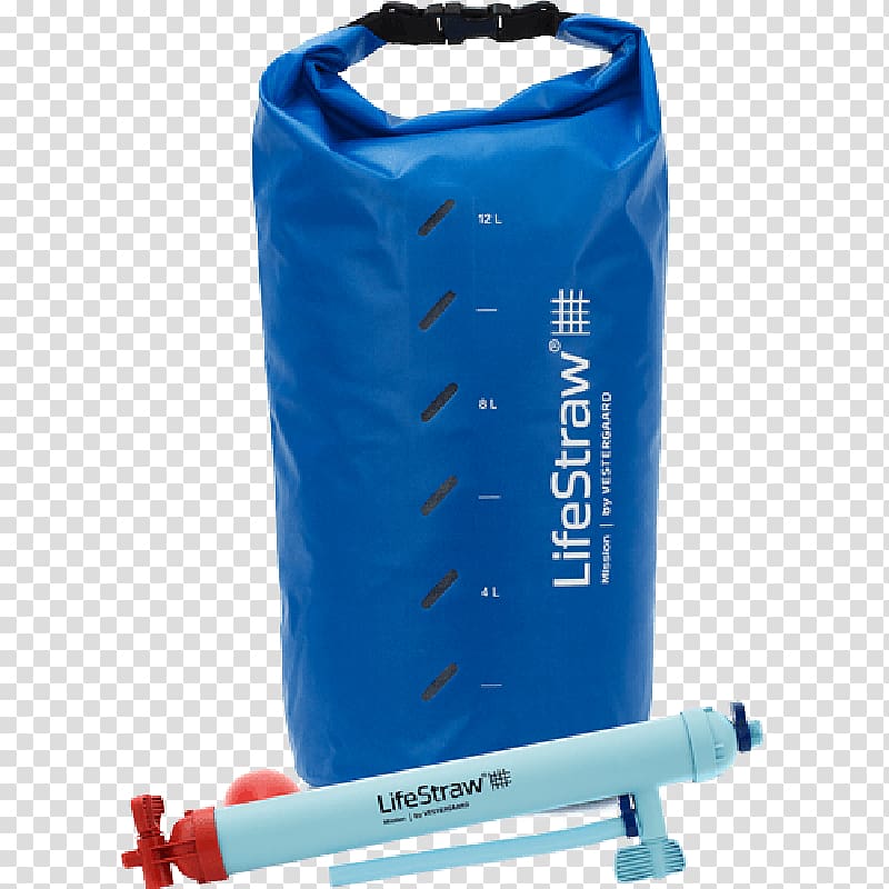 Water Filter LifeStraw Portable water purification Drinking water, bag transparent background PNG clipart