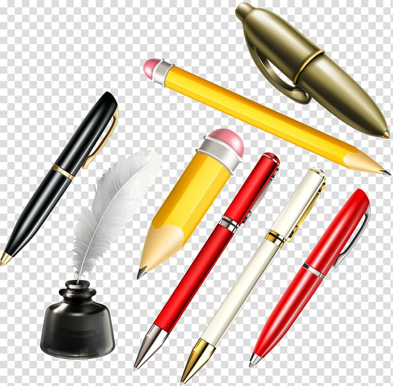 Ballpoint pen Stationery Fountain pen, Stationery Pens transparent background PNG clipart