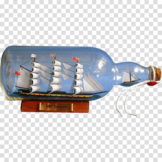 HMS Surprise Ship model Bateau en bouteille Boat, hms surprise transparent background PNG clipart
