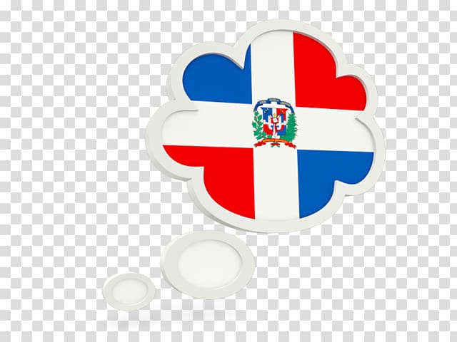 Flag of the Dominican Republic Logo Text, Flag transparent background PNG clipart