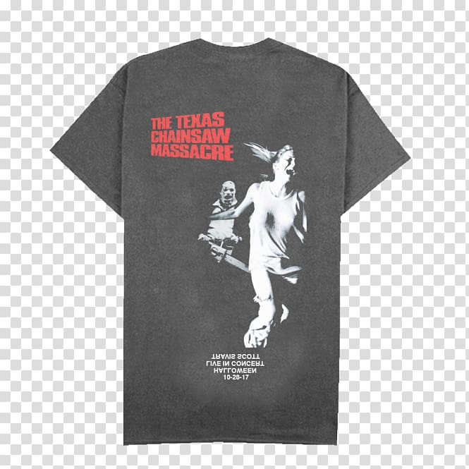Leatherface T-shirt The Texas Chainsaw Massacre Rapper YouTube, Travis Scott transparent background PNG clipart