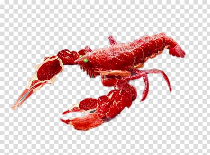 Homarus Crab Advertising agency Meat, Creative Red Lobster transparent background PNG clipart