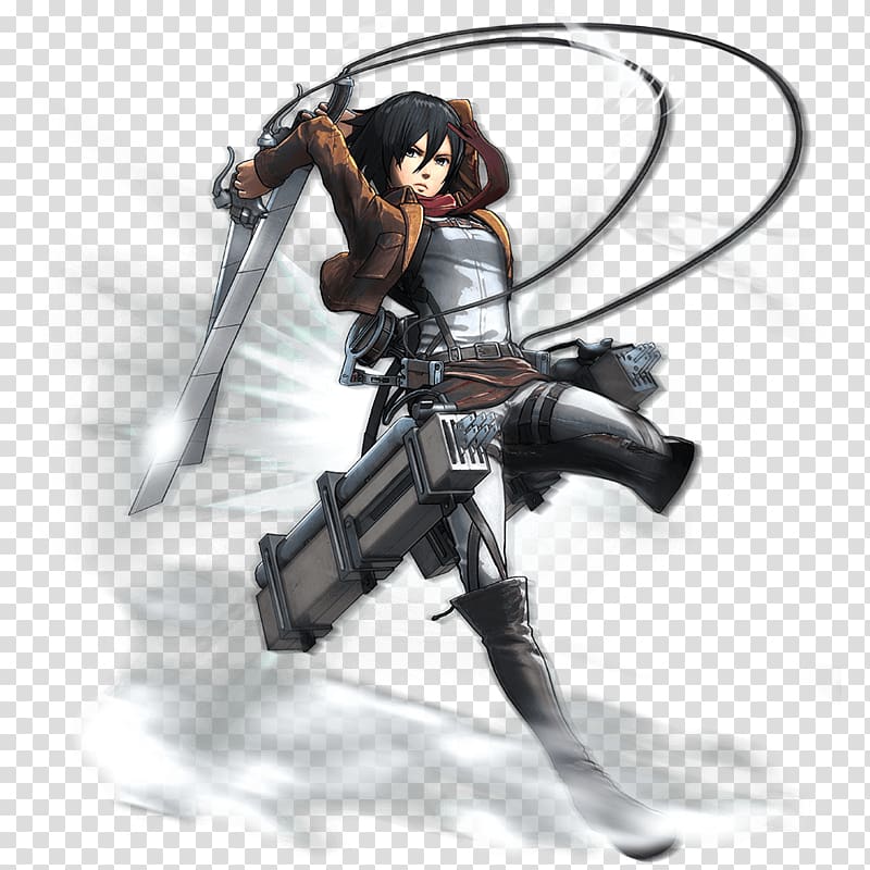 A.O.T.: Wings of Freedom Mikasa Ackerman Eren Yeager Attack on Titan Art, manga transparent background PNG clipart
