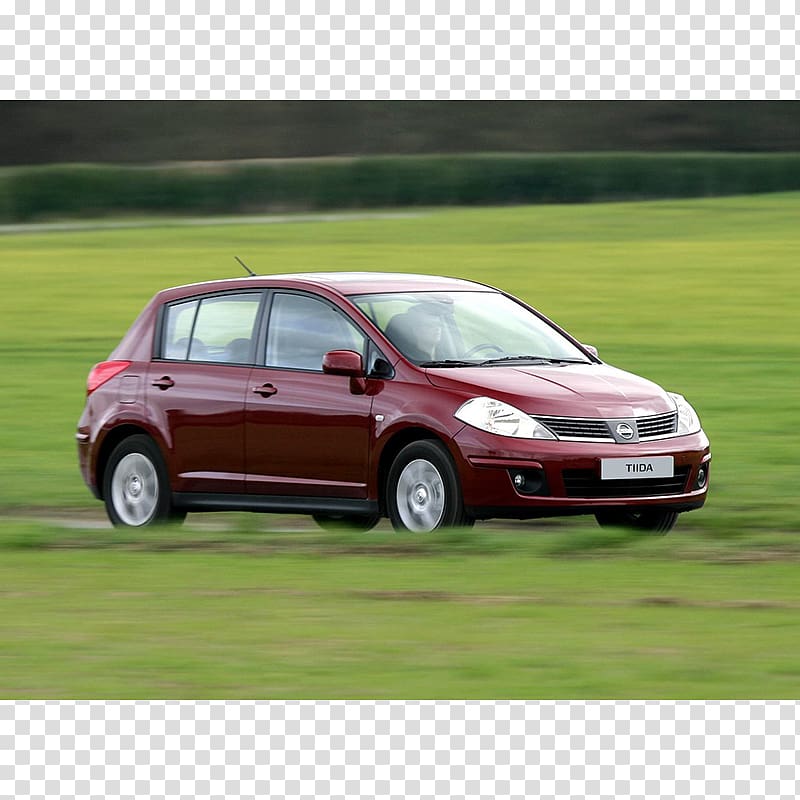 Nissan Tiida Subcompact car, car transparent background PNG clipart