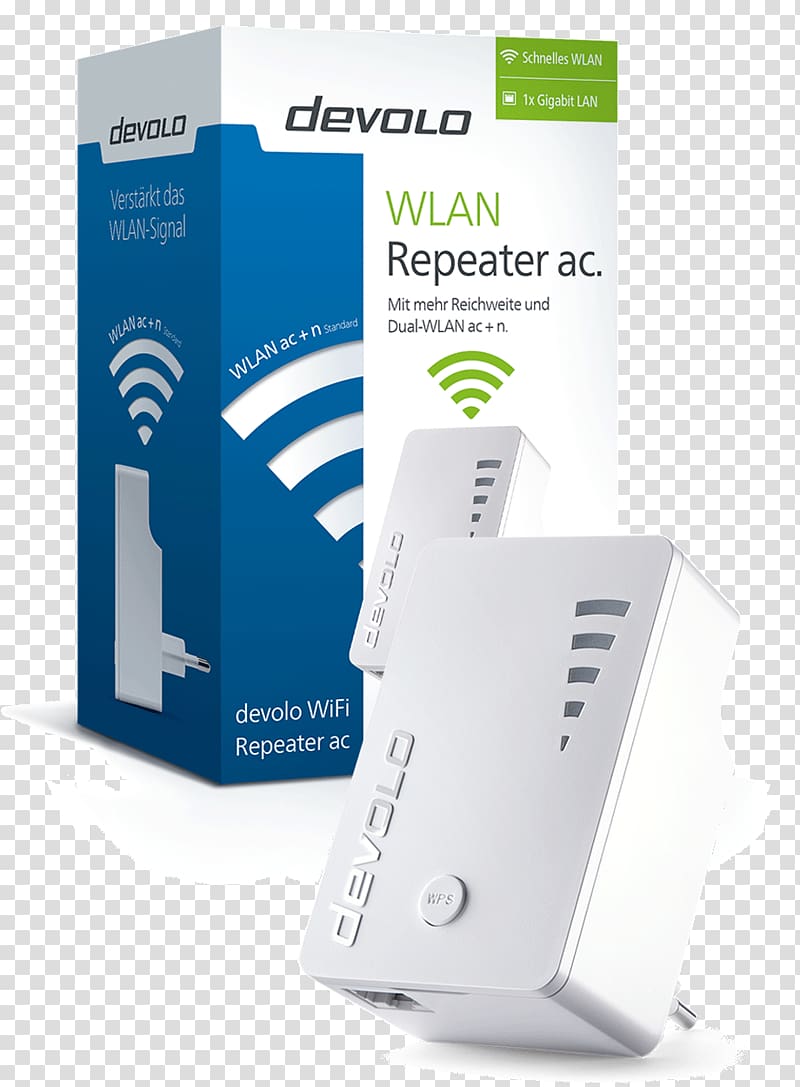 PowerLAN Power-line communication devolo Wi-Fi Adapter, transparent background PNG clipart