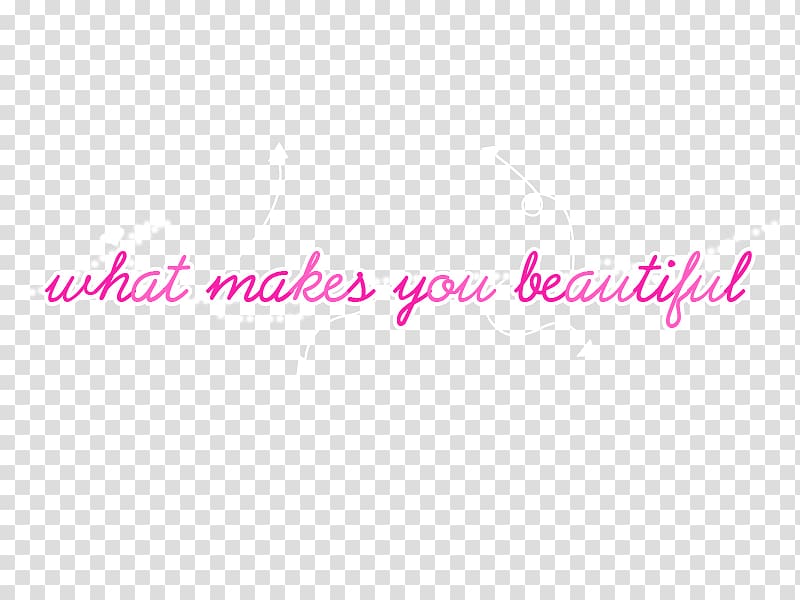 What Makes You Beautiful Text Logo Digital art, beatiful transparent background PNG clipart