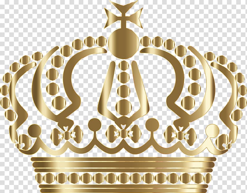 gold crown , Crown T-shirt, Crown metallic gradient transparent background PNG clipart