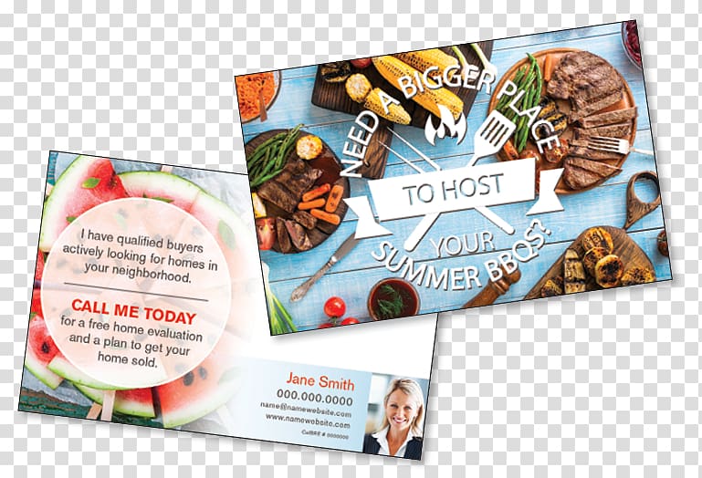 Post Cards Real Estate Estate agent Flyer Mail, Memorial Day BBQ transparent background PNG clipart