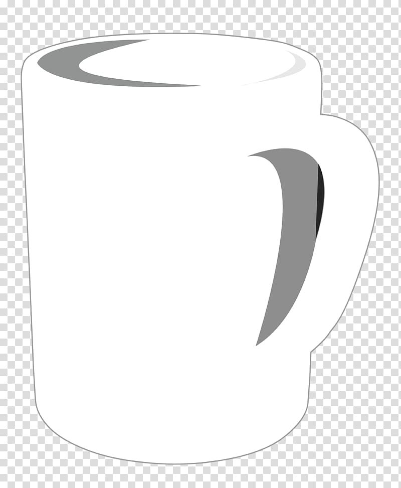 White Circle Crescent Symbol, mug coffee transparent background PNG clipart