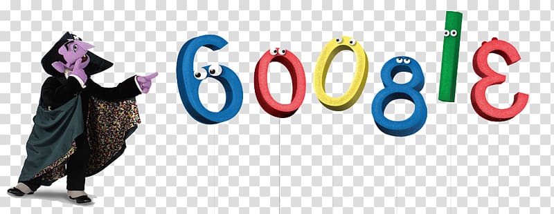 Oscar the Grouch Google Doodle Count von Count Enrique, Count Von Count transparent background PNG clipart
