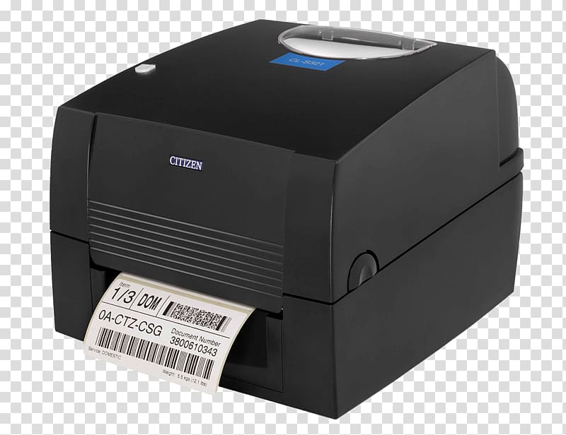 Thermal-transfer printing Label printer Barcode printer, printer transparent background PNG clipart