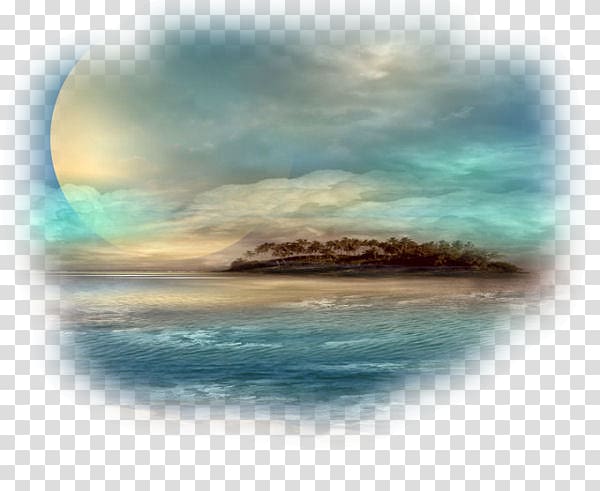 Landscape painting Landscape painting Desktop , pouring transparent background PNG clipart