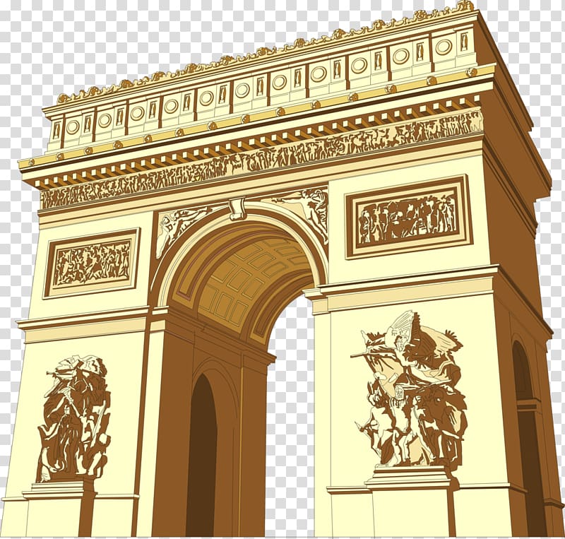 Arc De Triomphe in Germany, Arc de Triomphe Arch of Titus Landmark Triumphal arch, Paris Arc de Triomphe Landmarks transparent background PNG clipart