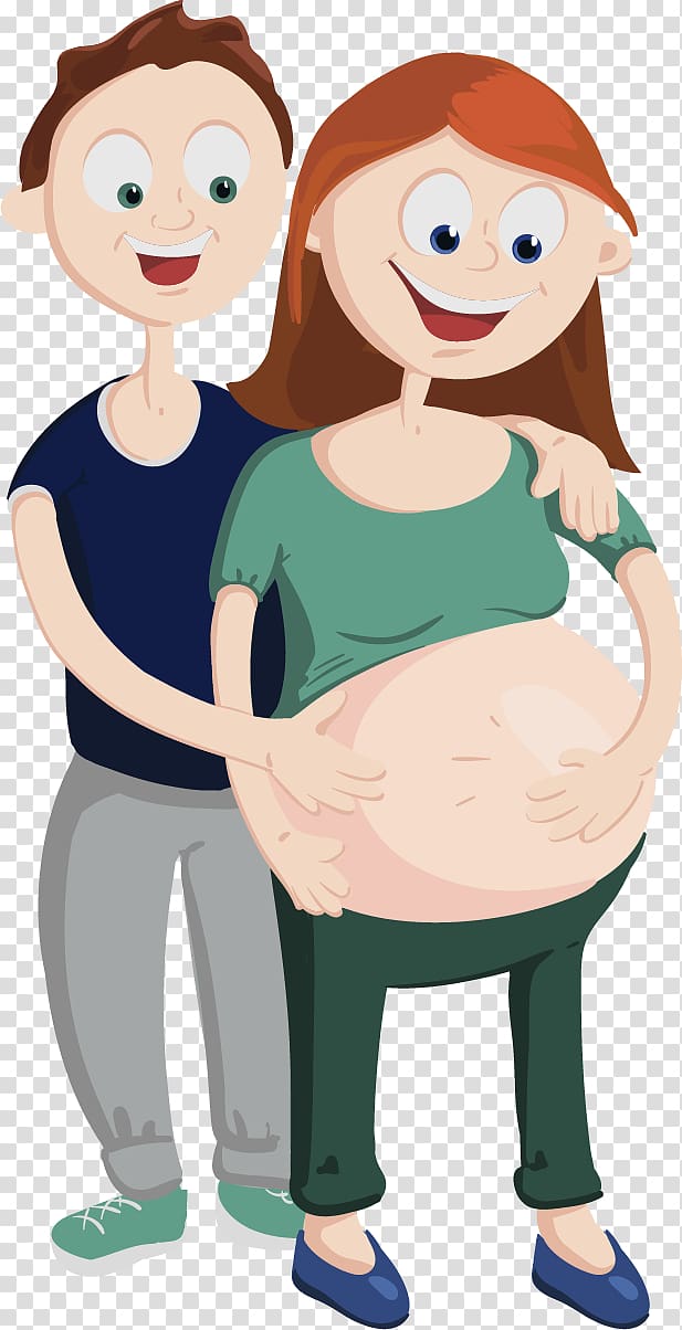 Pregnancy Illustration, painted pregnant women transparent background PNG clipart