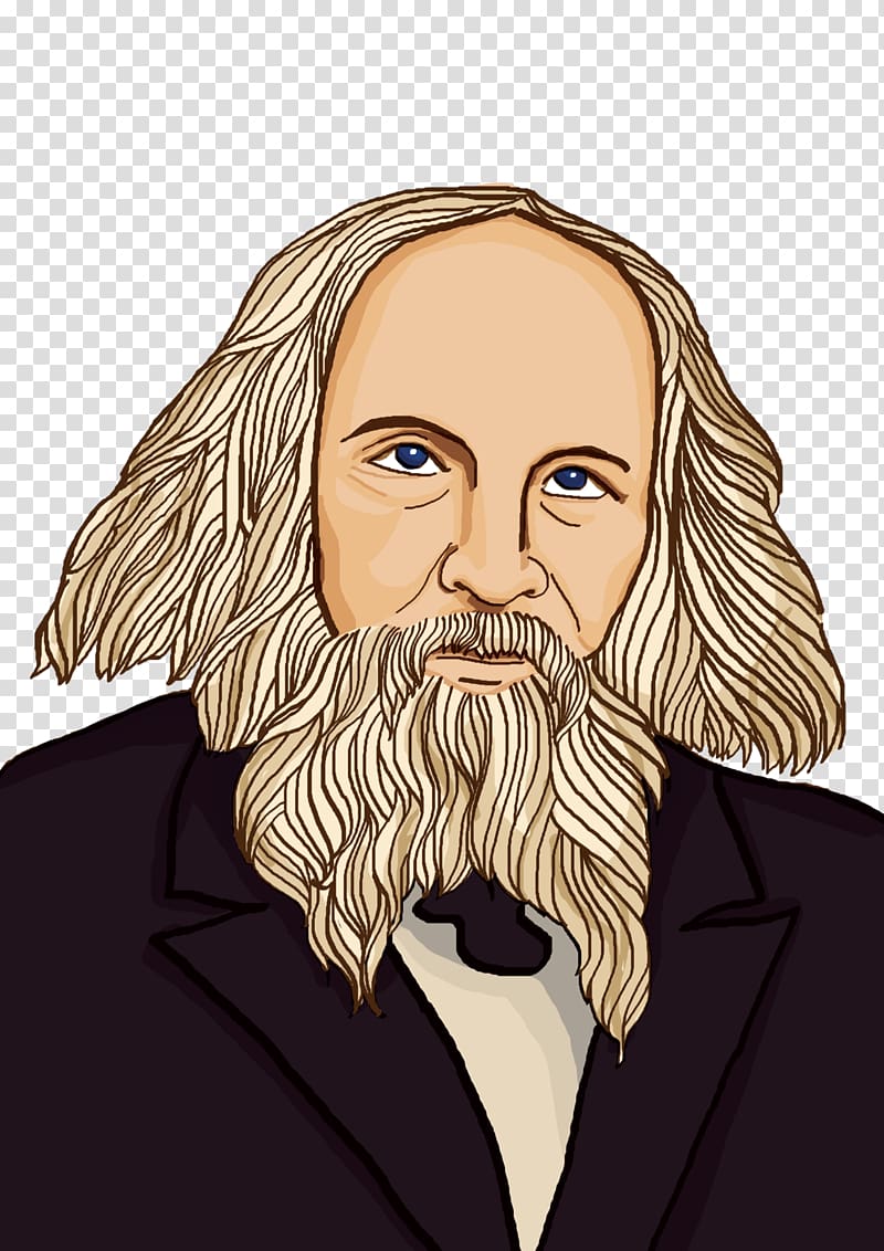 Dmitri Mendeleev Scientist Dimitri Mendeleev Chemistry Mendeleev\'s predicted elements, floating elements transparent background PNG clipart