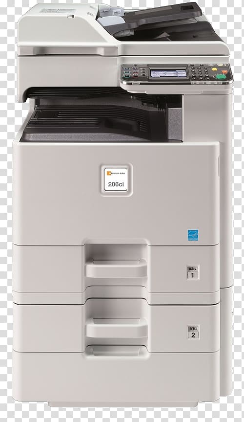 Multi-function printer Kyocera copier Printing, printer transparent background PNG clipart