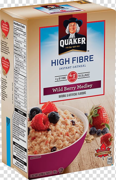 Quaker Instant Oatmeal Breakfast cereal Quaker Oats Company @Quaker, wild berry transparent background PNG clipart
