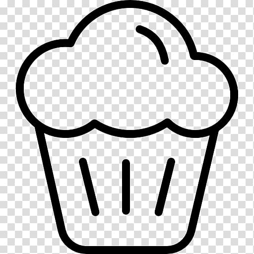 Cupcake Muffin Bakery Birthday cake, food silhouettes transparent background PNG clipart