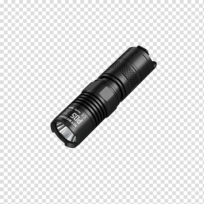 Flashlight Nitecore P30 Tactical light Light-emitting diode, flashlight transparent background PNG clipart