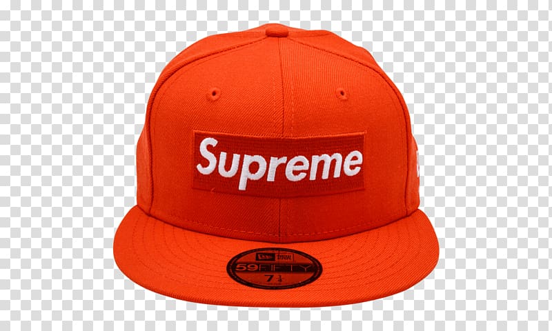 red Supreme X New Era flat brim cap, New Era Cap Company Hat Supreme Baseball cap, Supreme transparent background PNG clipart