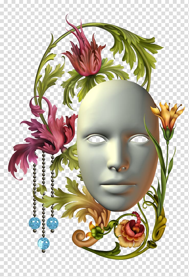 Flower Floral design Mask , mask transparent background PNG clipart