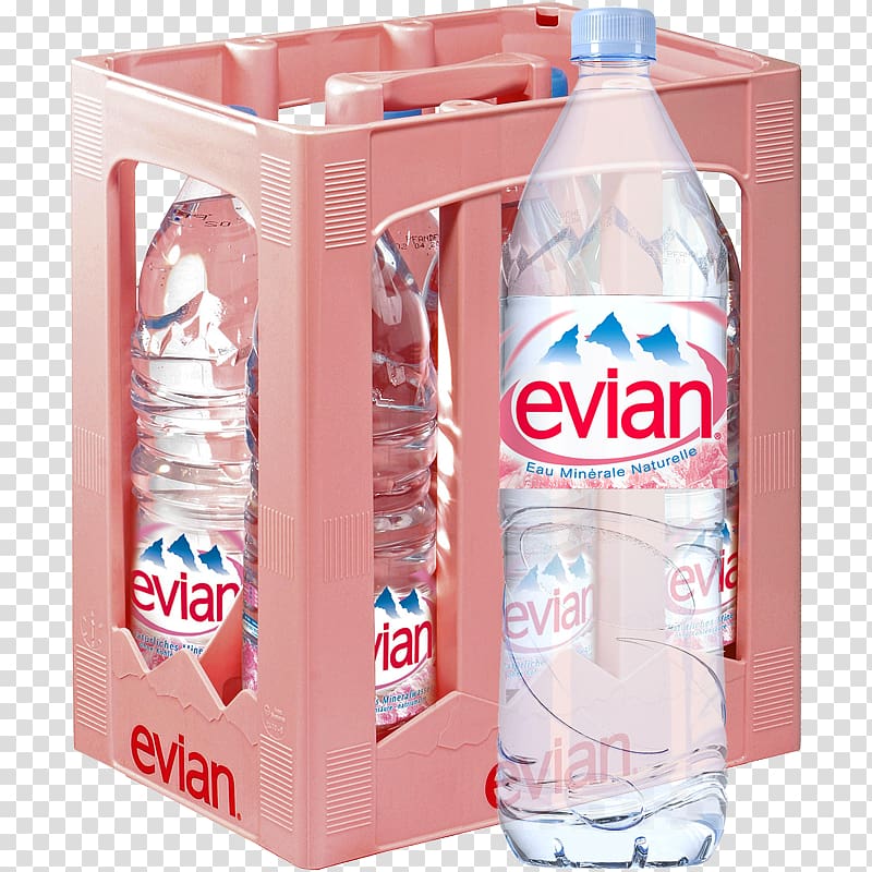 Drinkstore Köln Plastic bottle Mineral water Bottled water, evian transparent background PNG clipart