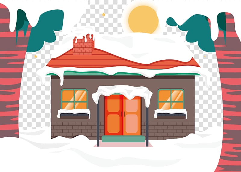 Snow Log cabin , igloo transparent background PNG clipart