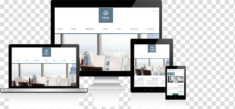Responsive web design Advertising Landing page, mock up transparent background PNG clipart