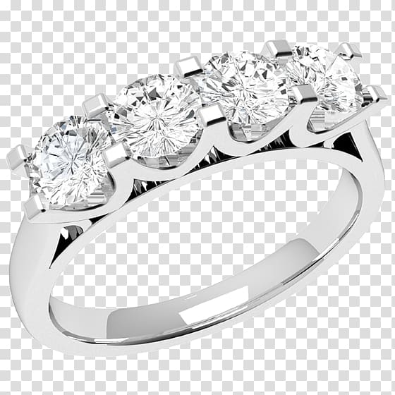 Eternity ring Wedding ring Diamond Silver, eternity diamond rings women transparent background PNG clipart