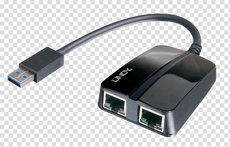 Network Cards & Adapters HDMI USB 3.0 Lindy Electronics, USB transparent background PNG clipart