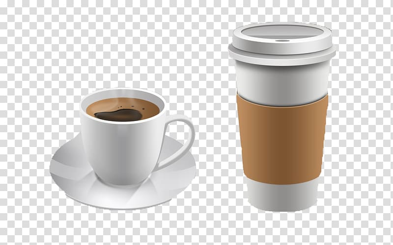 Coffee cup Espresso Tea Coffee milk, Creative Coffee transparent background PNG clipart