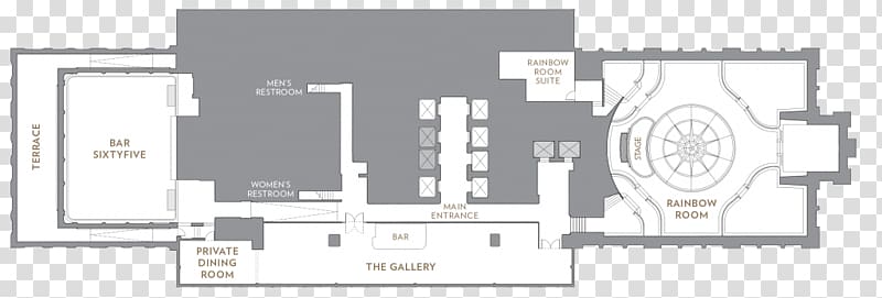 Bar SixtyFive at Rainbow Room Rockefeller Center Floor plan, rockefeller square transparent background PNG clipart