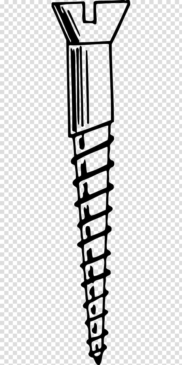 Screw thread Threading Drawing, screw transparent background PNG clipart