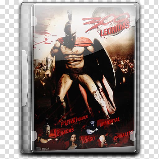 300 Leonidas DVD case, film, 300 v10 transparent background PNG clipart