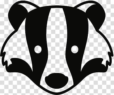 raccoon , Badger transparent background PNG clipart