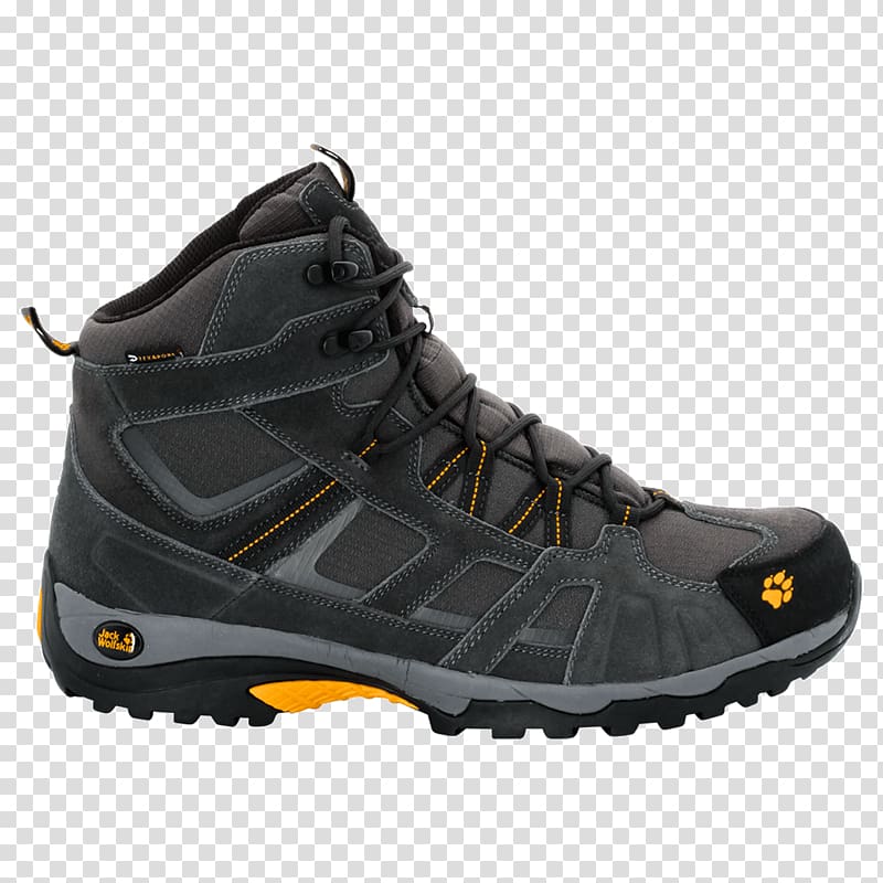 Hiking boot Jack Wolfskin Trail, boot transparent background PNG clipart