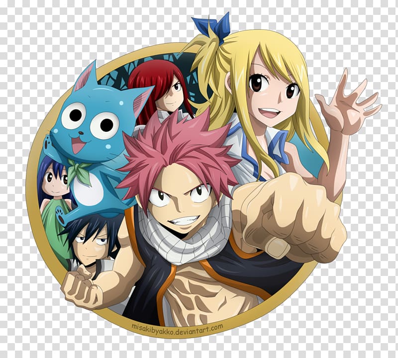 Fairy Tail characters, Gray Fullbuster Erza Scarlet Wendy Marvell Natsu Dragneel #1 Lucy Heartfilia, Fairy Tail transparent background PNG clipart