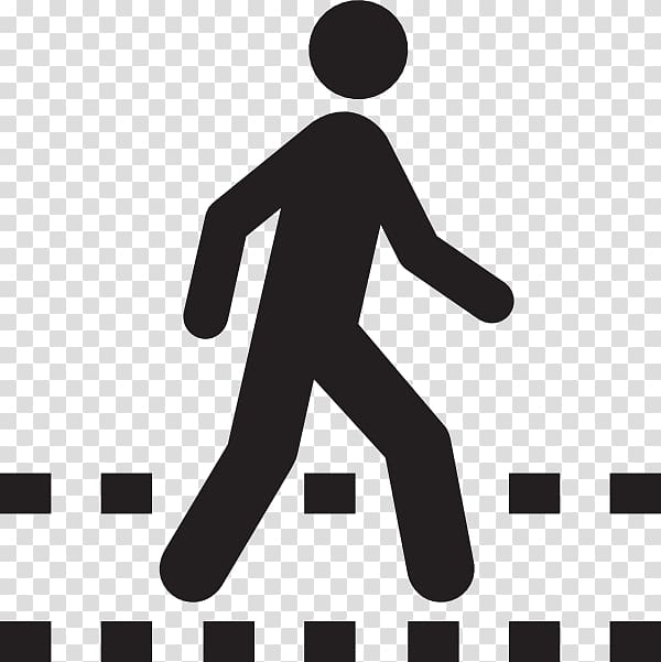 Pedestrian crossing Computer Icons , pedestrian walking transparent background PNG clipart