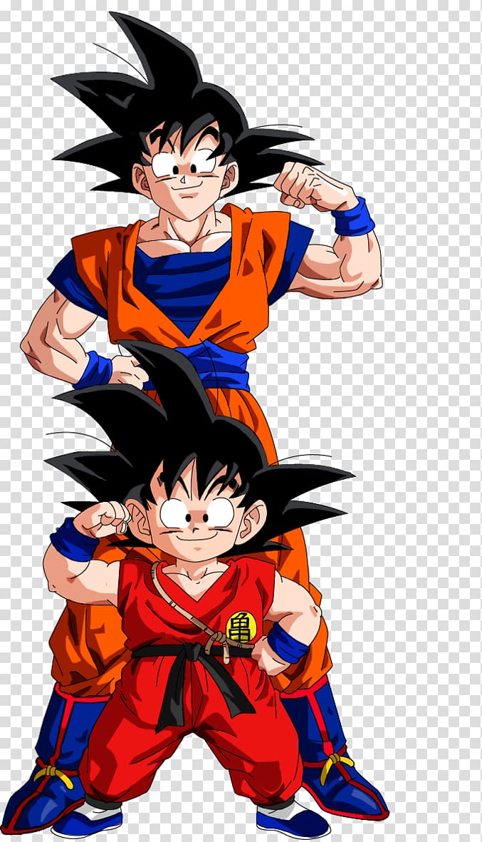 Son Goku and Son Gohan illustration, Goku Vegeta Trunks Dragon Ball Gohan, evolution transparent background PNG clipart